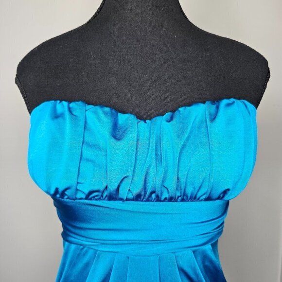 Strapless Party/Wedding/Cocktail Dress - Teal, size Small - Picture 5 of 15